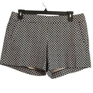 J. Crew Cream and Black Bermuda Shorts Tailored Fit